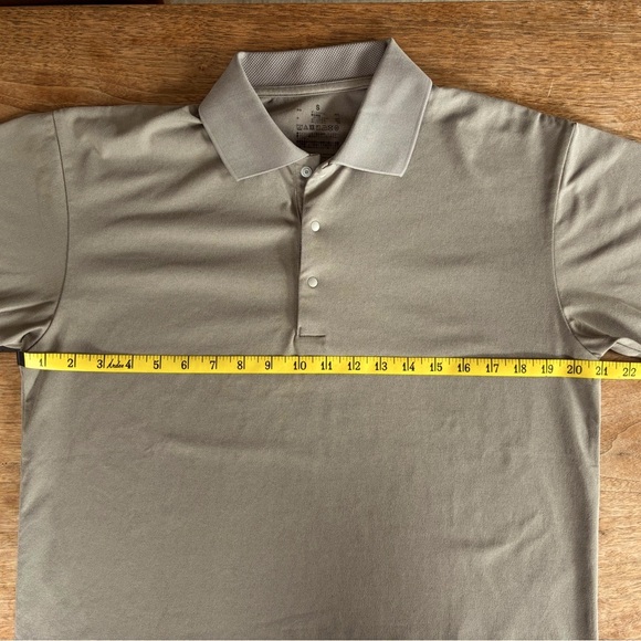 MUJI Men's Small Polo Shirt Duo - Tan & Black UV Protection Quick Dr - P2P 21” - Picture 13 of 14